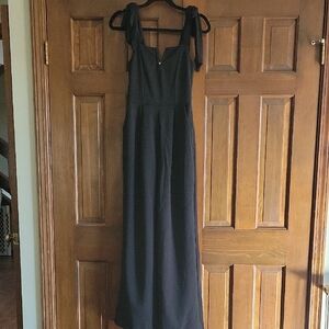 Dry Goods Elegant Black Tie-Strap Romper